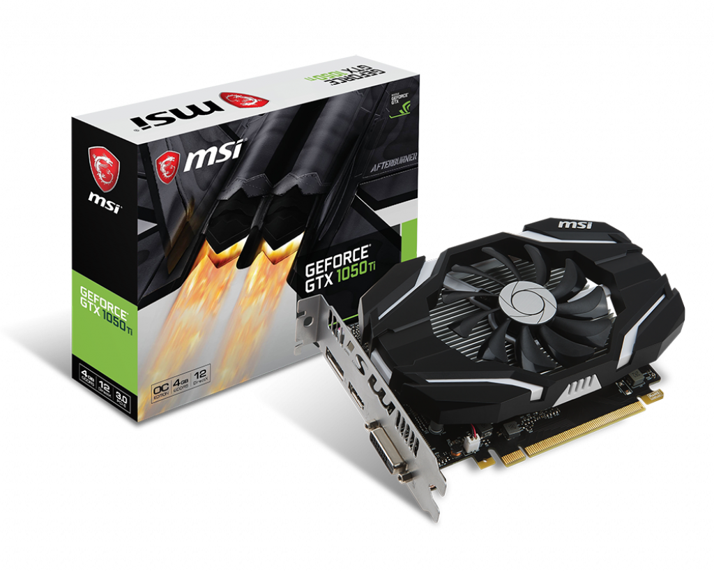 MSI GeForce GTX 1050 Ti 4G OC