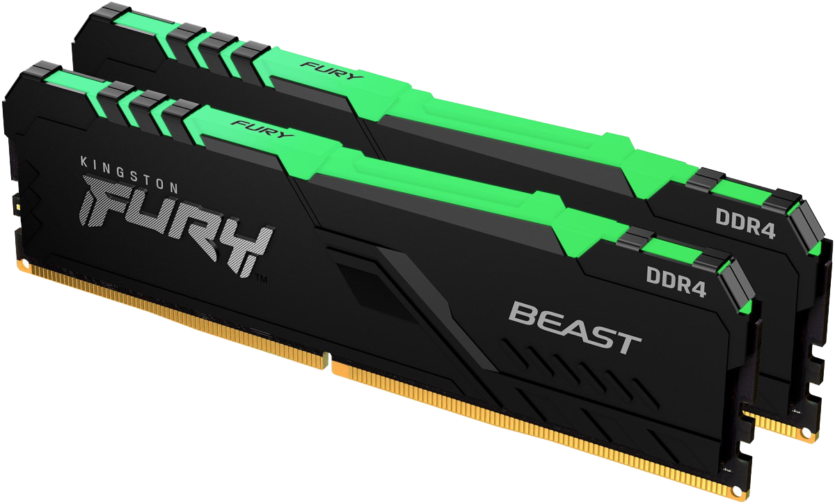 Kingston Fury Beast RGB 16GB (2x8) DDR4-3600 MHz (KF436C17BBAK2/16)