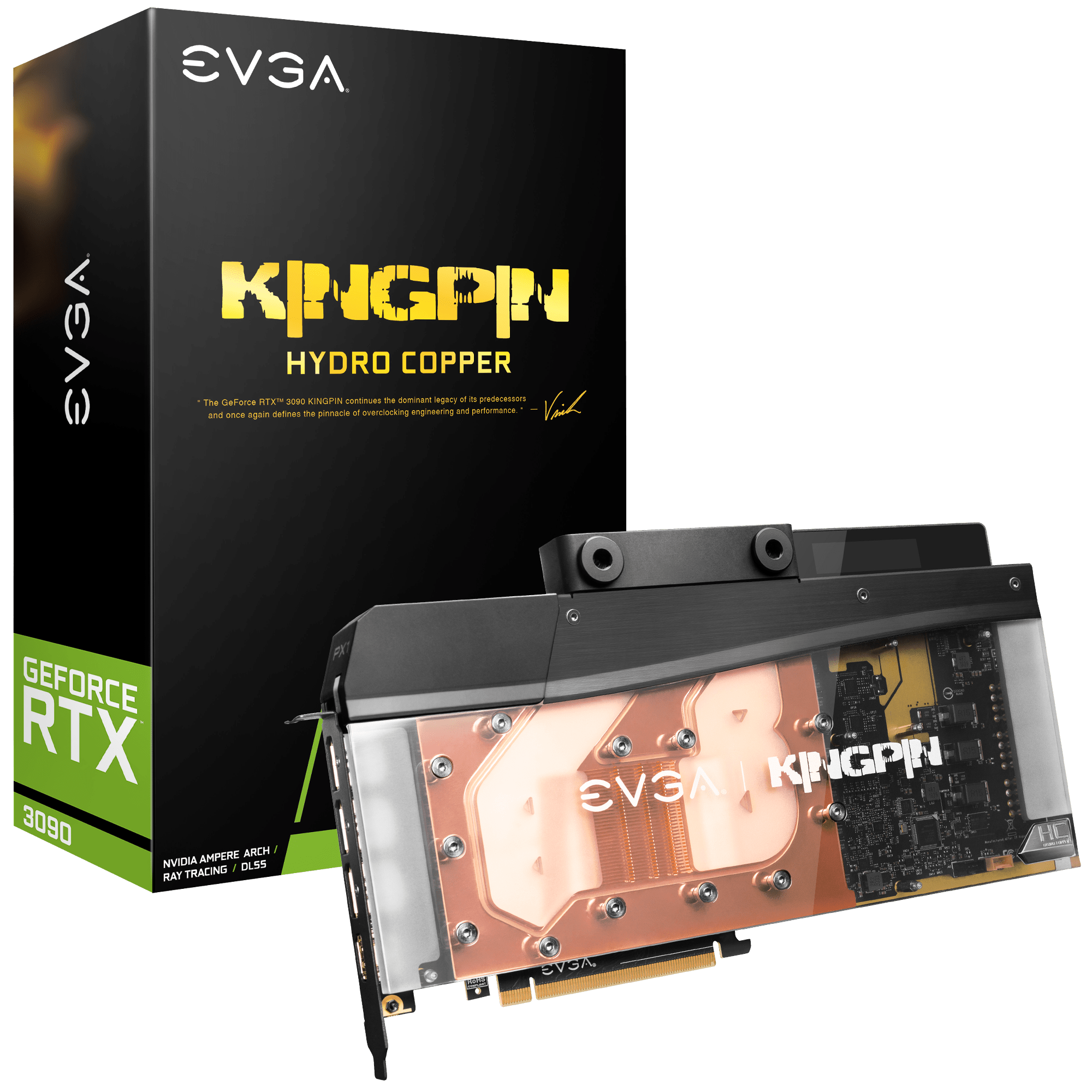 EVGA GeForce RTX 3090 KINGPIN HYDRO COPPER GAMING 24G