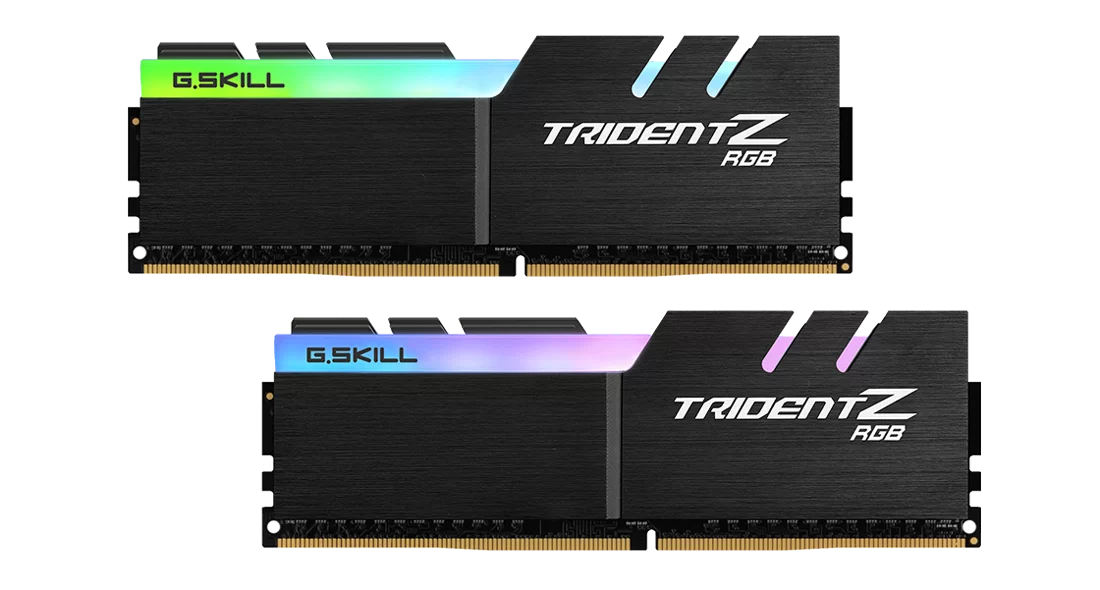 G.SKILL Trident Z RGB 64GB (2x32GB) DDR4-3200 CL16-18-18-38 (F4-3200C16D-64GTZR)
